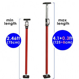 support rod 49 inch red